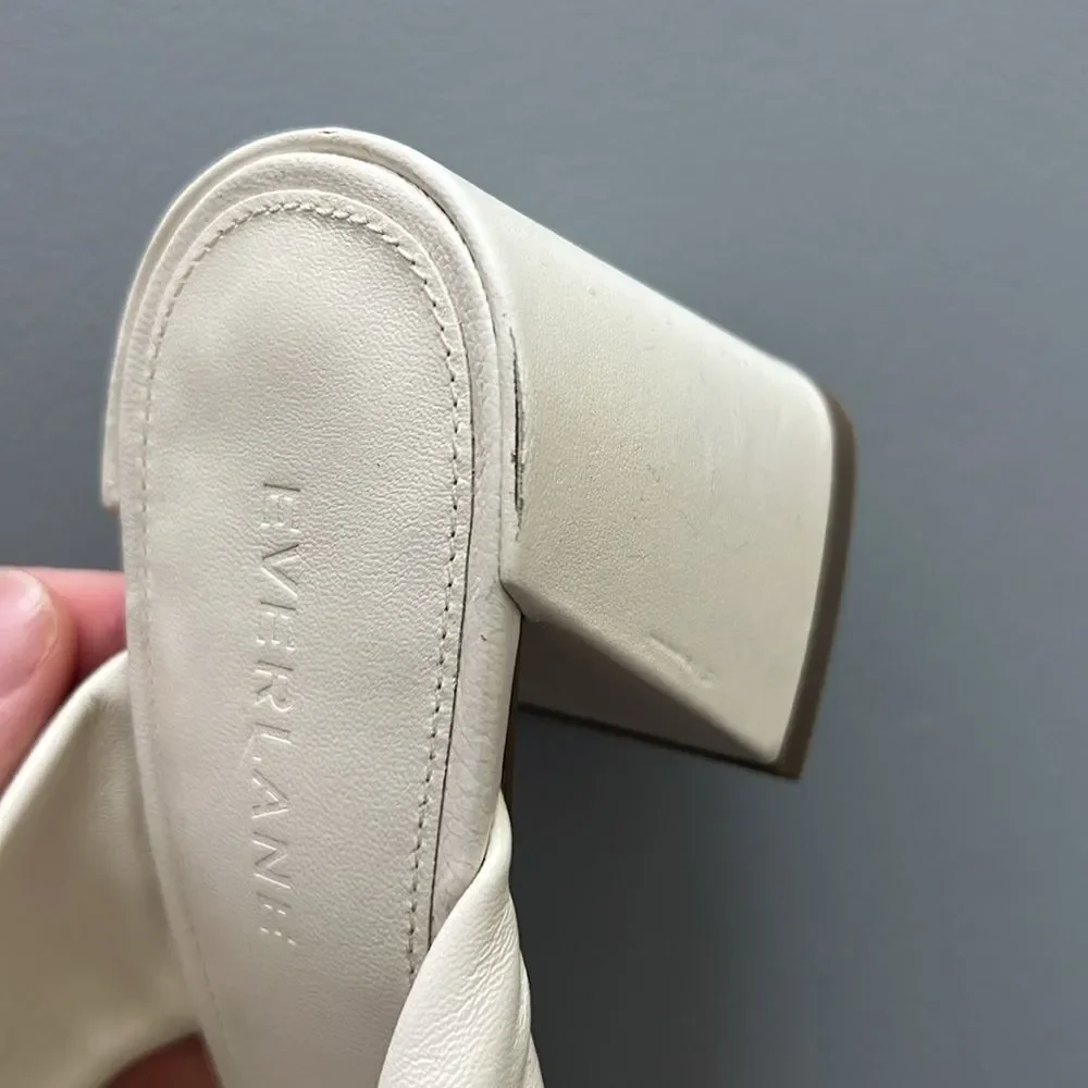 New Everlane The Day Twist Heel in Canvas Size 6